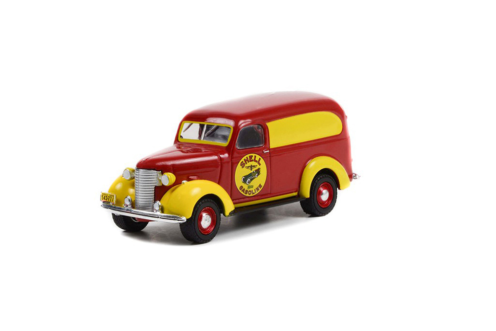 CHEVROLET PANEL TRUCK SHELL GASOLINE 1939 (ДЛИНА МОДЕЛИ 6-10 СМ)
