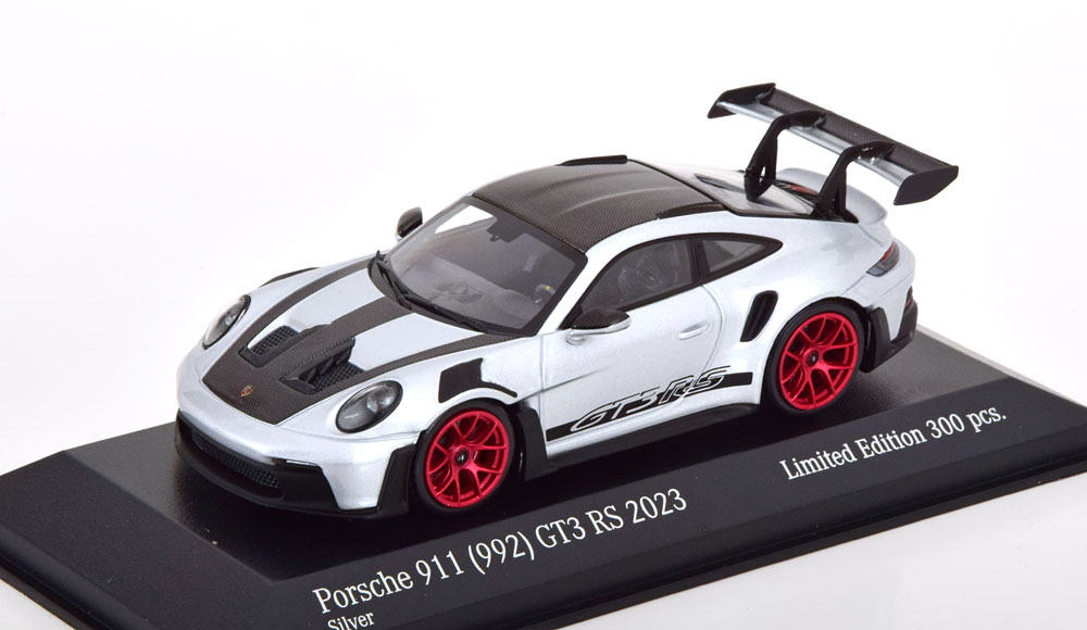 PORSCHE 911 (992) GT3 RS WEISSACH PACKAGE 2023 SILVER RED