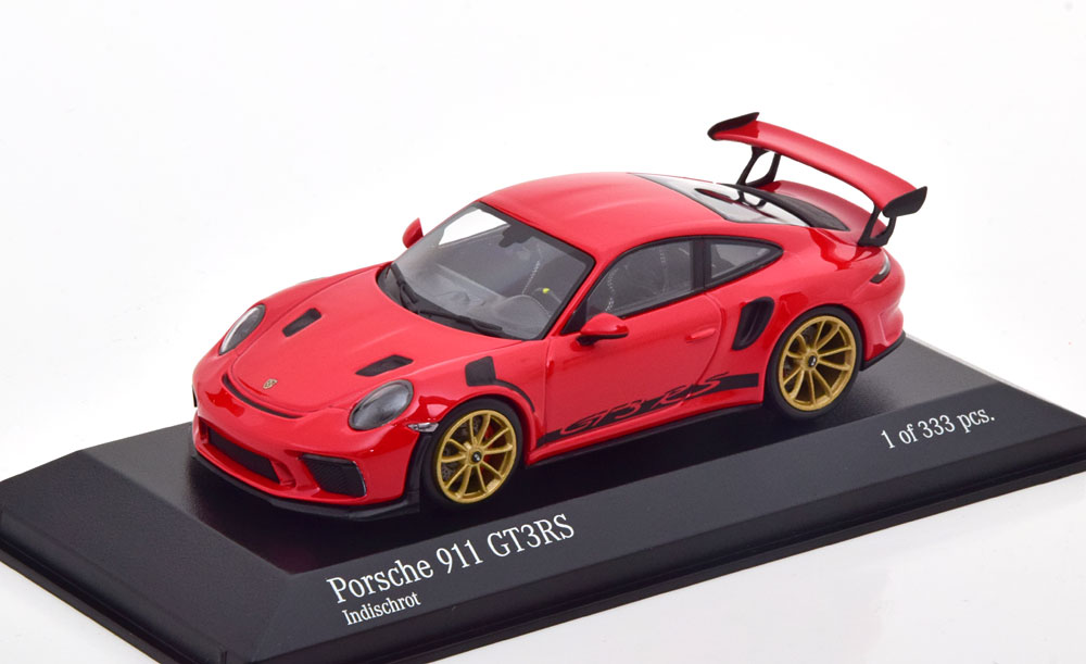PORSCHE 911 (991 II) GT3 RS WITH GOLD RIMS 2018 RED