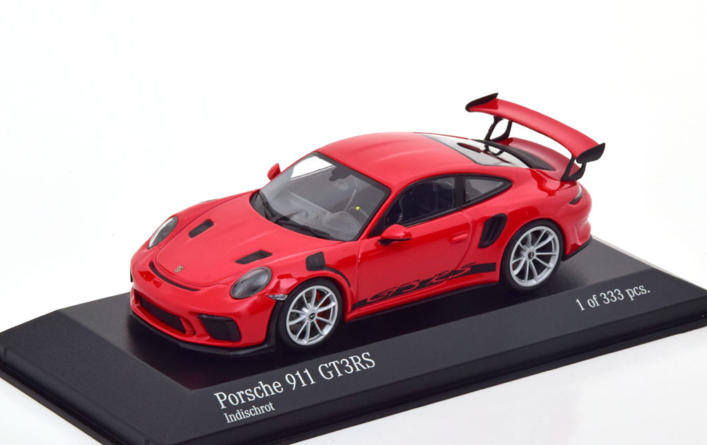 PORSCHE 911 (991/2) GT3 RS WITH SILVER RIMS 2018 RED
