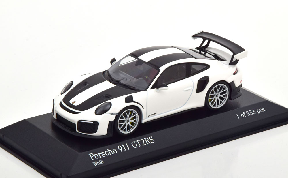 PORSCHE 911 (991/2) GT2 RS WITH SILVER RIMS 2018 WHITE BLACK