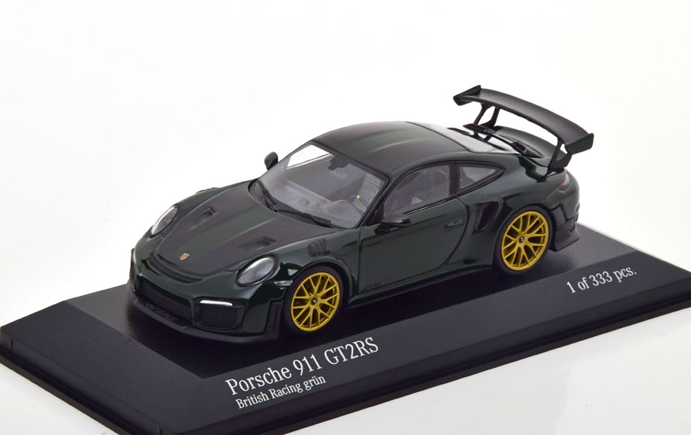 PORSCHE 911 (991 II) GT2-RS WITH GOLD RIMS 2018 DARKGREEN