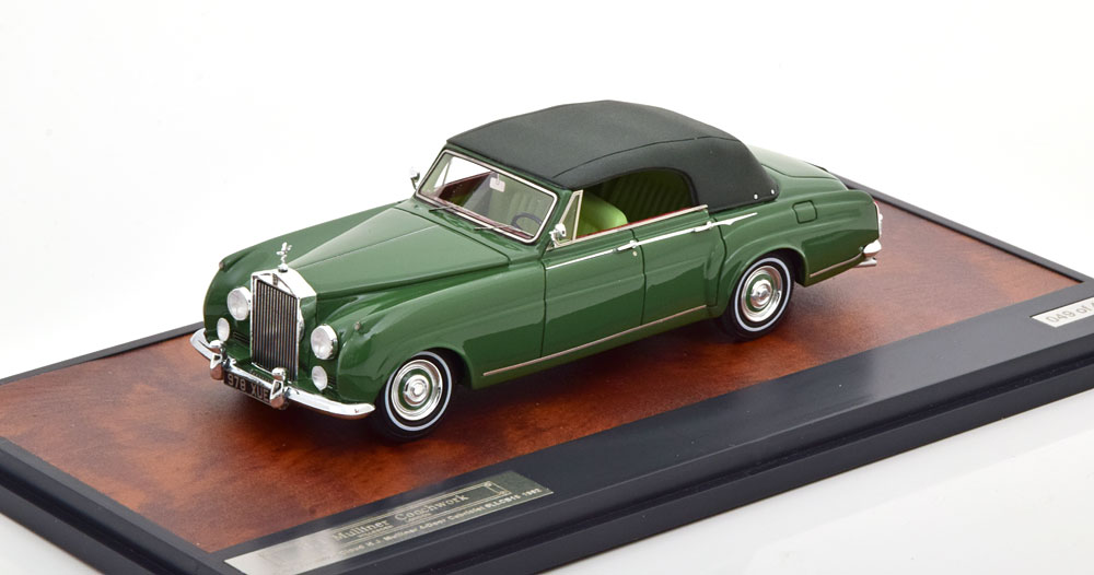 ROLLS-ROYCE SILVER CLOUD CONVERTIBLE CLOSED BY MULLINER 1962 GREEN GREY