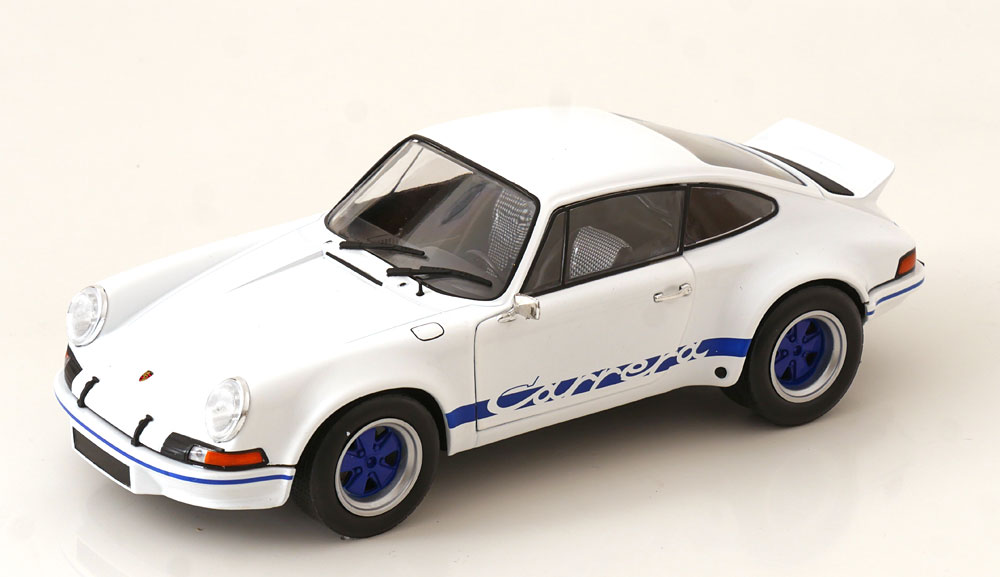 PORSCHE 911 CARRERA RSR COUPE 1973 WHITE / BLUE / ПОРШЕ 911 КАРРЕРА РСР КУПЕ БЕЛЫЙ СИНИЙ