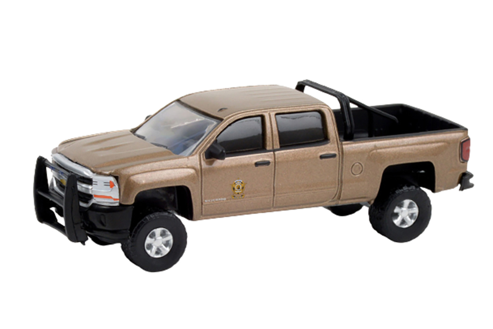 CHEVROLET SILVERADO 1500 WASHINGTON STATE DEPARTMENT OF FISH & WILDLIFE POLICE 2017 (ДЛИНА МОДЕЛИ 6-10 СМ)