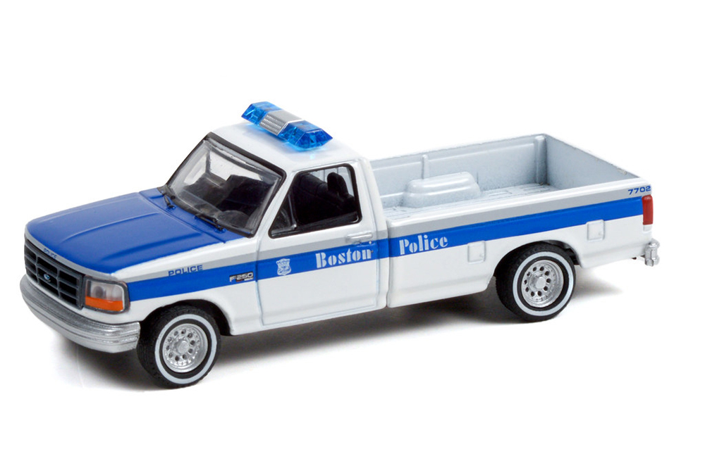 FORD F-250 BOSTON POLICE DEPARTMENT BOSTON MASSACHUSETTS 1995  / ФОРД F-250 БОСТОН ПОЛИЦЕЙСКОЕ УПРАВЛЕНИЕ БОСТОН МАССАЧУСЕТС 1995 (ДЛИНА МОДЕЛИ 6-10 СМ)