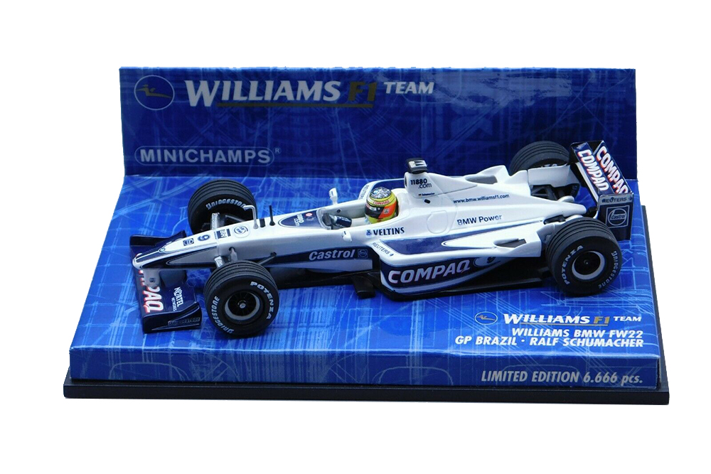 WILLIAMS BMW FW22 GP BRAZIL R.SCHUMACHER 2000 LIMITED EDITION 6666 PCS.