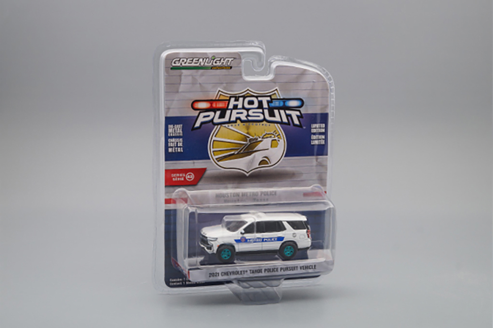 CHEVROLET TAHOE POLICE PURSUIT VEHICLE (PPV) "HOUSTON,TEXAS METRO POLICE" (2021) (GREENLIGHT!) (ДЛИНА МОДЕЛИ 6-10 СМ)