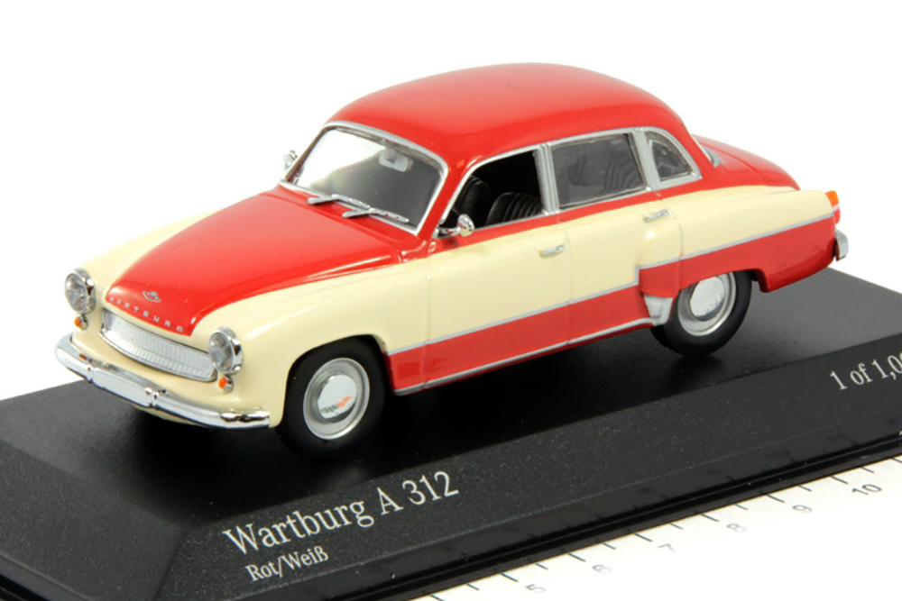 WARTBURG A 311 - 1958 - RED / WHITE