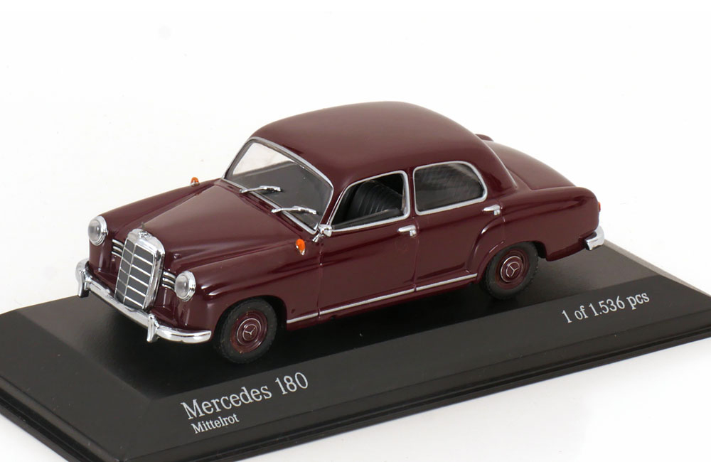 MERCEDES 180 PONTON 1953-1957 DARKRED