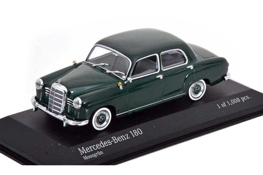 MERCEDES 180 PONTON 1953 DARK GREEN-METALLIC