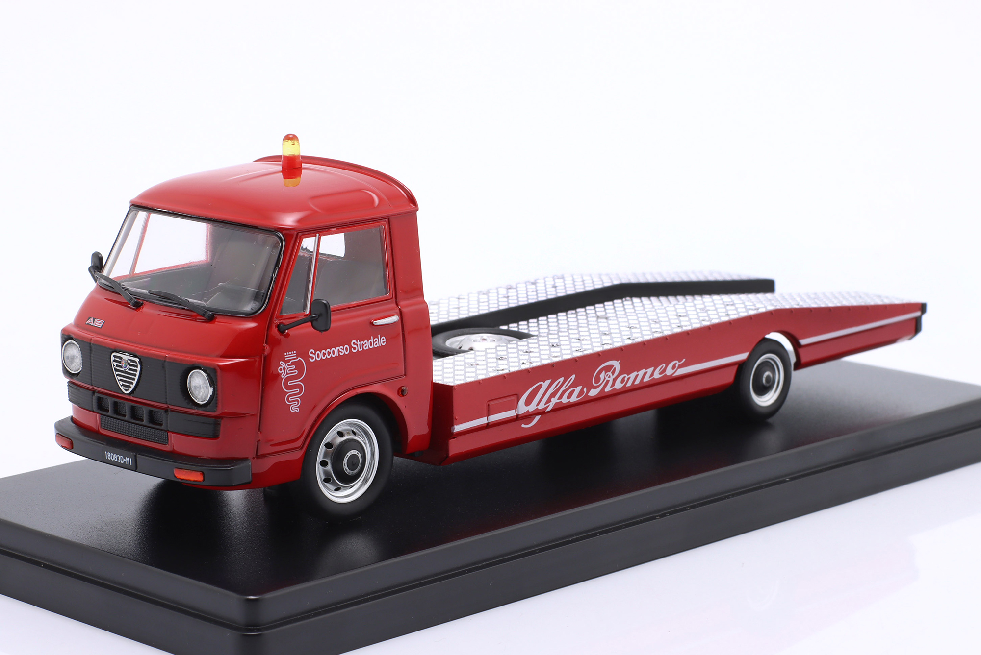 ALFA ROMEO A12 (F12) ABSCHLEPPWAGEN SOCCORSO STRADALE 1977 RED / WHITE / АЛЬФА РОМЕО A12 F12 АБШЛЕППВАГЕН СОККОРСО СТРАДАЛЕ КРАСНЫЙ БЕЛЫЙ