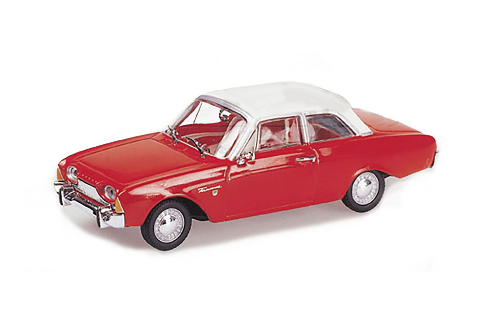 FORD TAUNUS SALOON 1960 RED WHITE