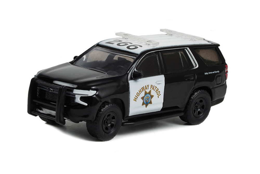 CHEVROLET TAHOE POLICE PURSUIT VEHICLE CALIFORNIA HIGHWAY PATROL 2021 (ДЛИНА МОДЕЛИ 6-10 СМ)