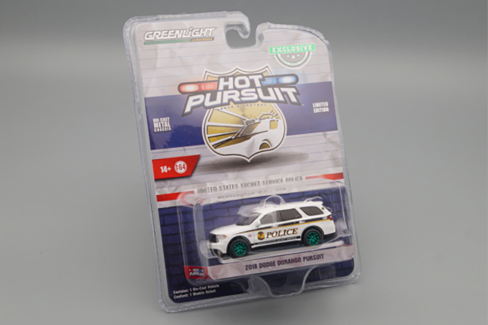 DODGE DURANGO PURSUIT "UNITED STATES SECRET SERVICE POLICE" 2018 (GREENLIGHT!!!) (ДЛИНА МОДЕЛИ 6-10 СМ)