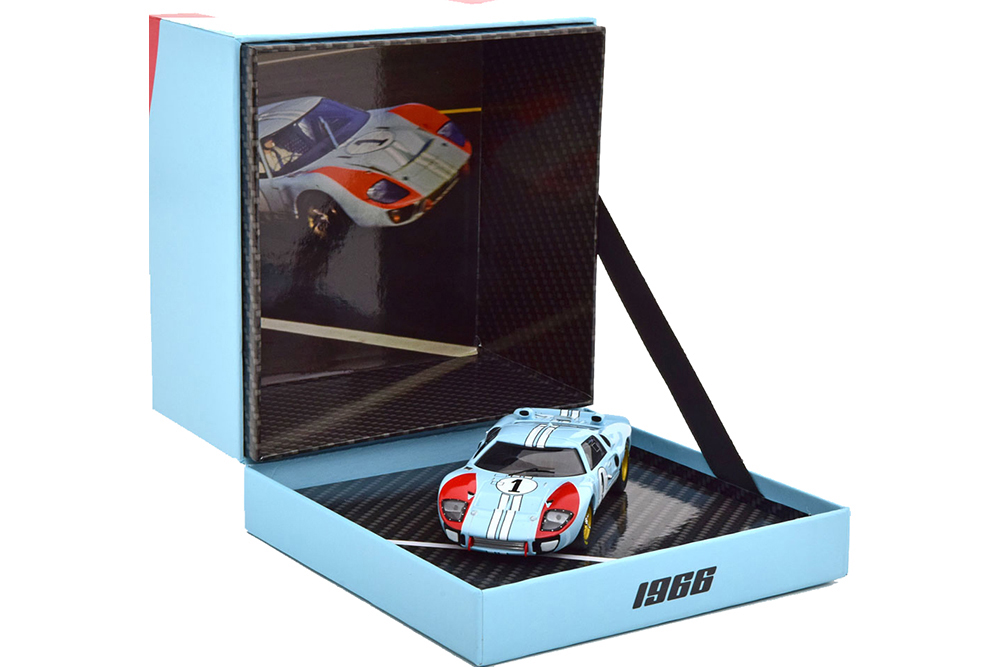 FORD GT40 MK 2 #1 THE REAL WINNER 24H LE MANS MILES/HULME 1966 IN GIFT-BOX
