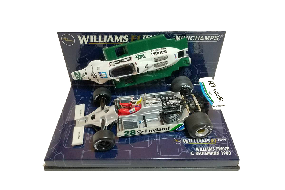 WILLIAMS FW07B C.REUTEMANN 1980 #28 (БОКС С ТРЕЩИНОЙ)