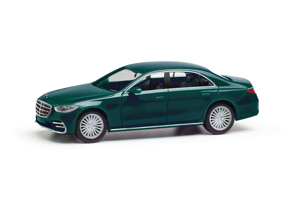MERCEDES-BENZ S-KLASSE AMG-LINE W223 2021 ЗЕЛЕНЫЙ (ДЛИНА МОДЕЛИ 3-5 СМ)