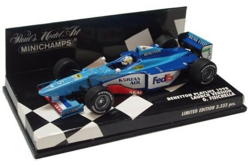 BENETTON PLAYLIFE LAUNCH VERSION FISICHELLA #5 1998 LIMITED EDITION 3333 PCS.