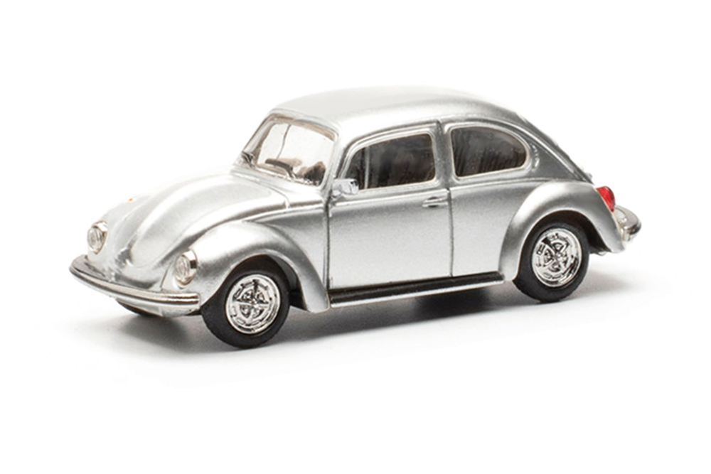 VW VOLKSWAGEN BEETLE 1303 СЕРЕБРИСТЫЙ (ДЛИНА МОДЕЛИ 3-5 СМ)