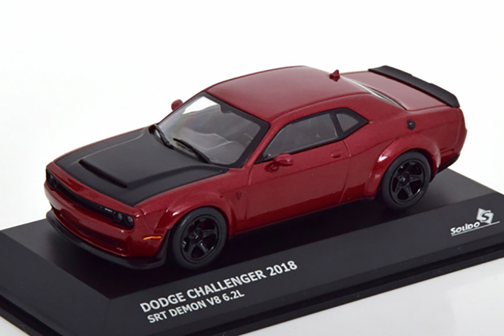 DODGE CHALLENGER SRT V8 6.2L DEMON (2020), RED METALLIC/MATT-BLACK