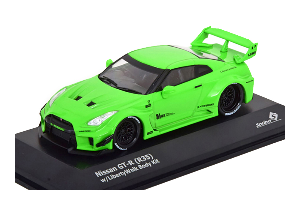 NISSAN GT-R (R35) LIBERTY WALK BODY KIT, LIGHT GREEN