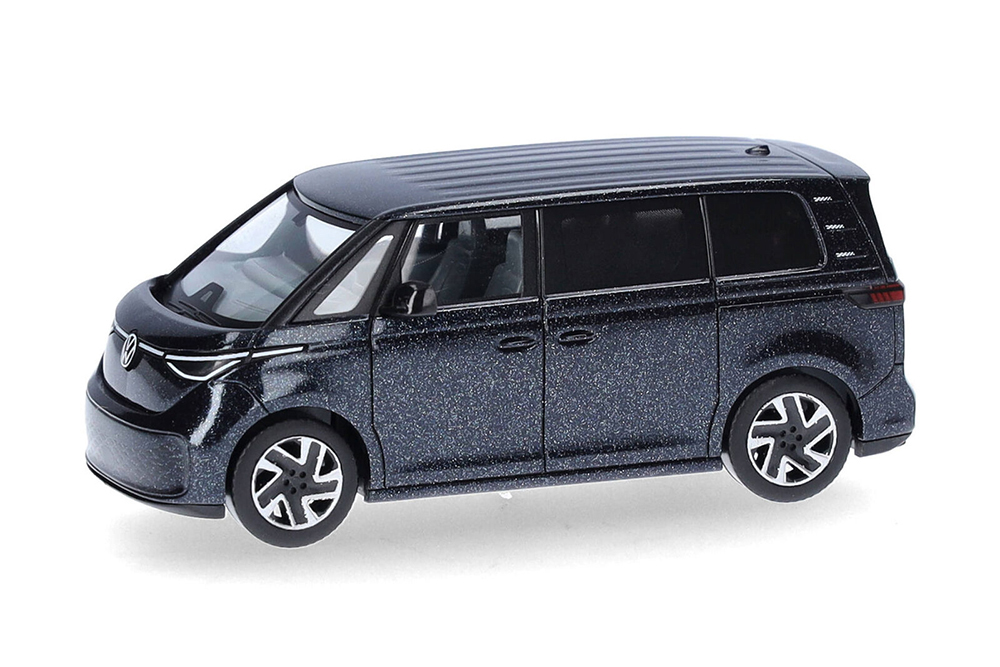 VW VOLKSWAGEN ID BUZZ ТЕМНО-СИНИЙ МЕТАЛЛИК (ДЛИНА МОДЕЛИ 3-5 СМ)