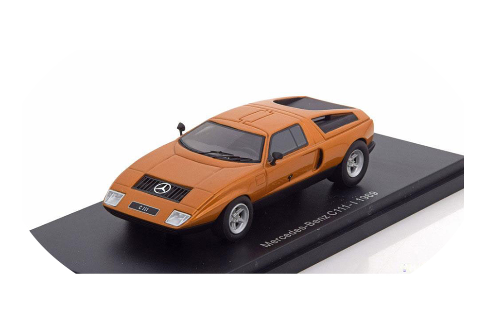 MERCEDES C111-I CONCEPT CAR 1969 METALLIC ORANGE