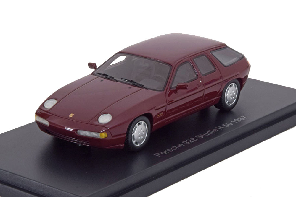 PORSCHE 928 H50 CONCEPT CAR 1987 METALLIC DARK RED