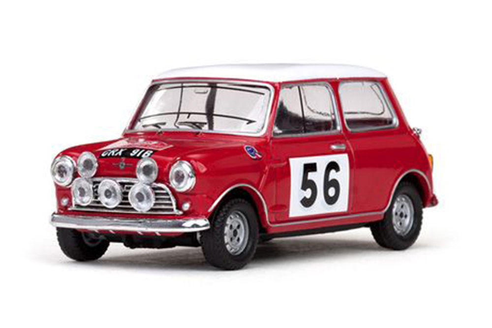 MORRIS COOPER S #56 P.HOPKIRKH.LIDDON RALLY MONTE-CARLO 1965