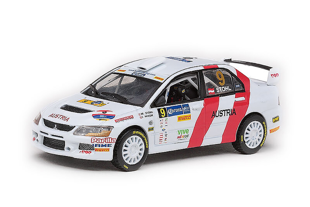 MITSUBISHI LANCER EVOLUTION IX NO.9 M.STOHL I.MINOR RALLY OF NATIONS 2009 MEXICO WINNER LIM. EDITION 559 PCS