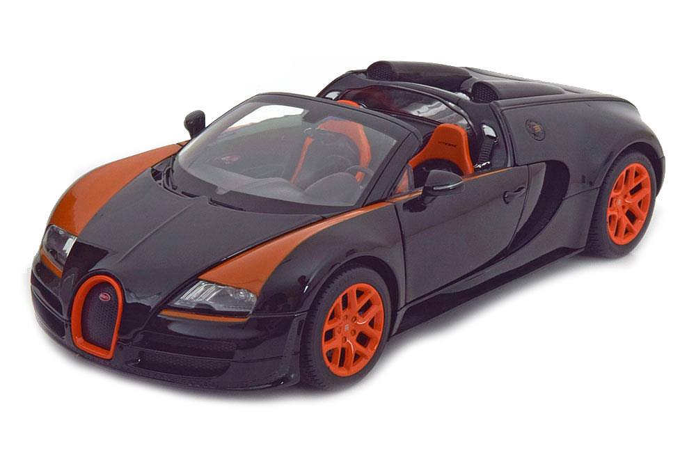 BUGATTI VEYRON 16.4 GRAND SPORT VITESSE BLACK/ORANGE / БУГАТТИ ВЕЙРОН ЧЕРНО-ОРАНЖЕВЫЙ
