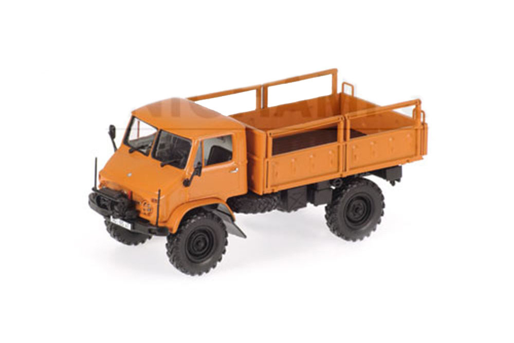 MERCEDES BENZ UNIMOG 404 PRITSCHE 1960 ORANGE / МЕРСЕДЕС БЕНЦ УНИМОГ 404 ПЛАНШЕТ 1960 ОРАНЖЕВЫЙ