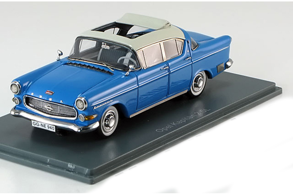 OPEL KAPITÄN 2.5L 1958 BLUE WHITE