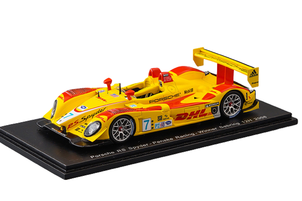 PORSCHE RS SPYDER #7 PENSKE RACING WINNER SEBRING 12H 2008 R.DUMAS/T.BERNHARD/E.COLLARD