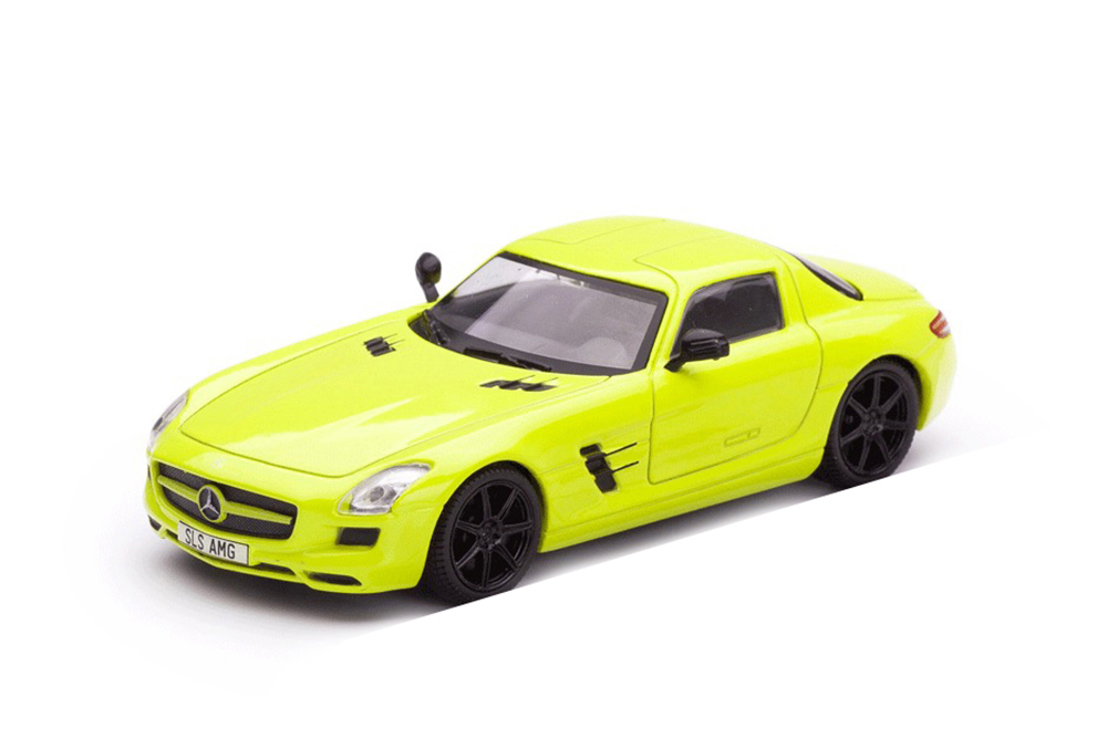 Мерседес SLS AMG желтый