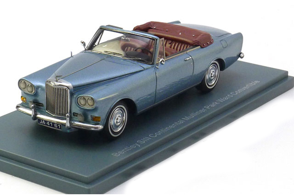BENTLEY SIII CONTINENTAL CONVERTIBLE MULLINER PARK WARD 1963 LIGHTBLUE-METALLIC