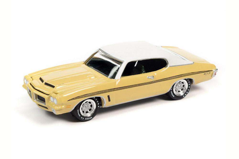 PONTIAC GTO MONARCH YELLOW 1972 (ДЛИНА МОДЕЛИ 6-10 СМ)