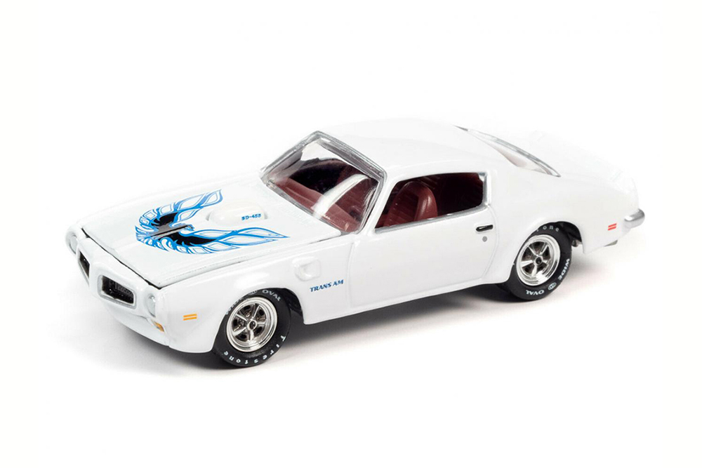 PONTIAC FIREBIRD TRANS AM T/A CAMEO WHITE 1973 (ДЛИНА МОДЕЛИ 6-10 СМ)