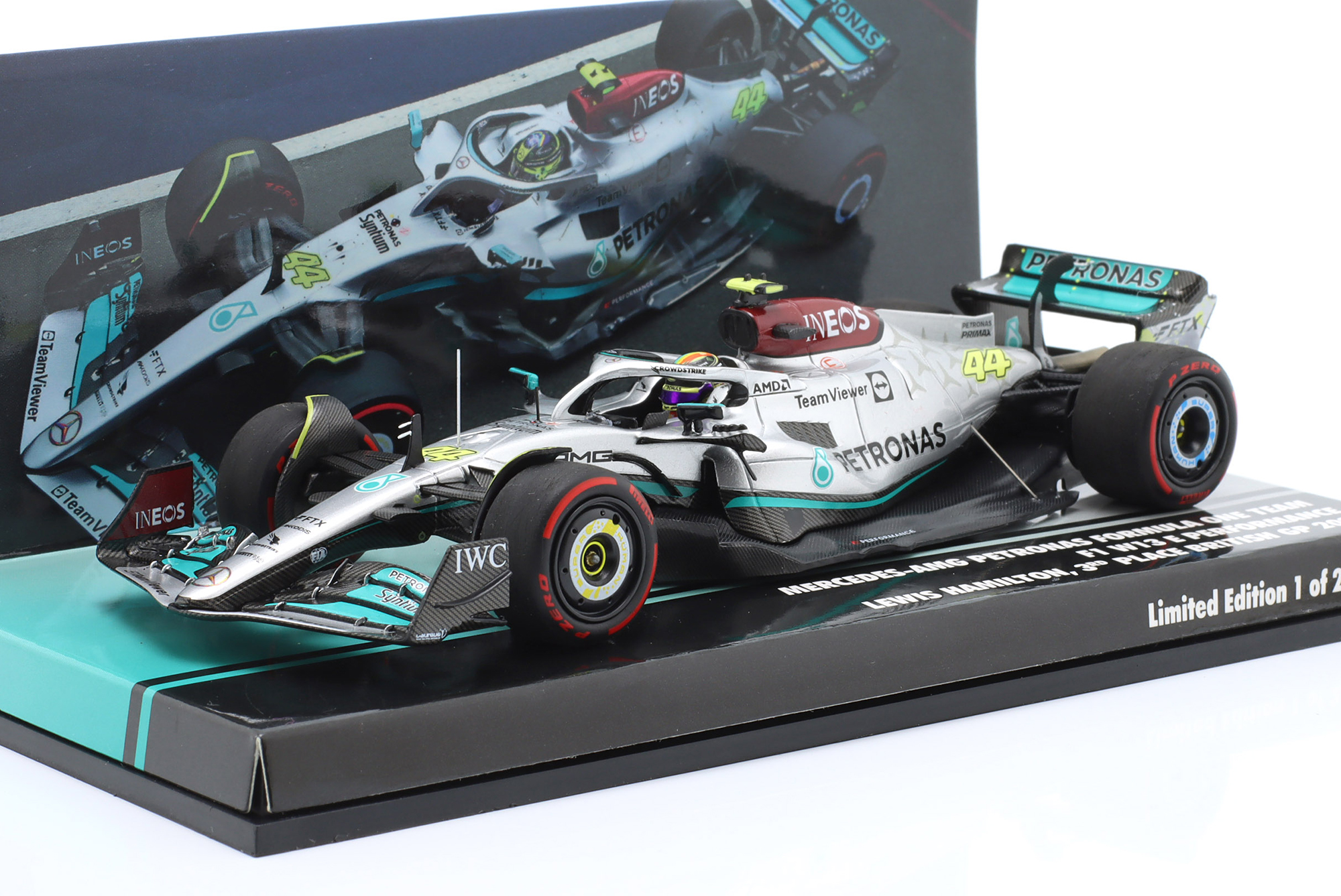MERCEDES-AMG F1 W13 #44 3RD BRITISH GP FORMULA 1 2022 L. HAMILTON / МЕРСЕДЕС-АМГ ФОРМУЛА-1 W13 3 МЕСТО ГРАН-ПРИ ВЕЛИКОБРИТАНИИ ЛЬЮИС ХЭМИЛТОН