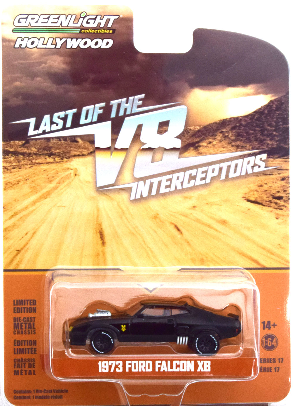 FORD FALCON XB MAD MAX 1973 BLACK (ДЛИНА МОДЕЛИ 6-10 СМ)