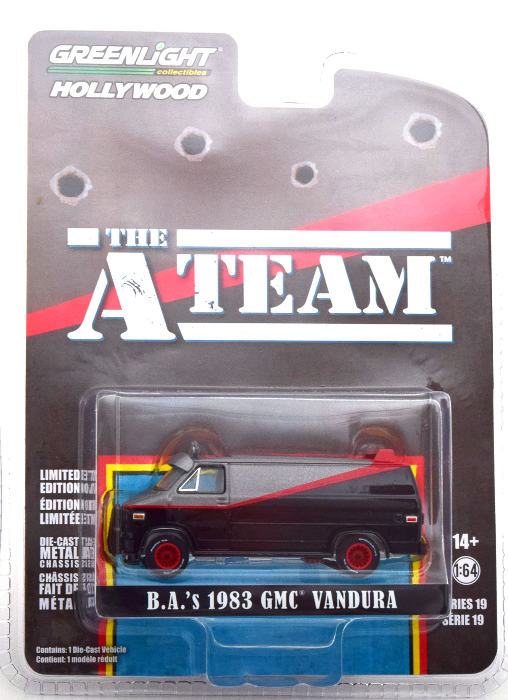 GMC VANDURA THE A TEAM 1983 BLACK RED GREYMETALLIC (ДЛИНА МОДЕЛИ 6-10 СМ)