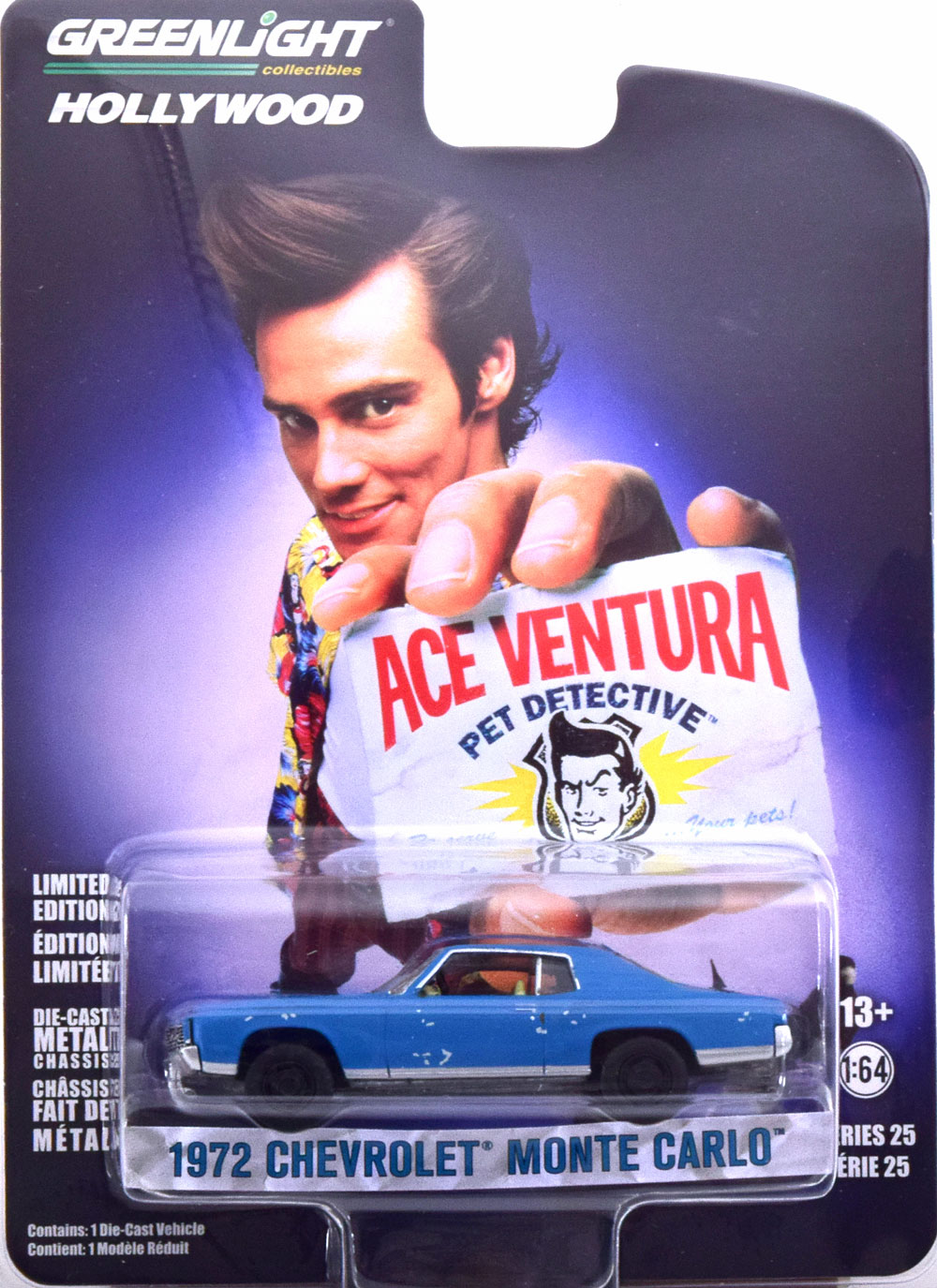 CHEVROLET MONTE CARLO ACE VENTURA 1972 DIRTY VERSION (ДЛИНА МОДЕЛИ 6-10 СМ)