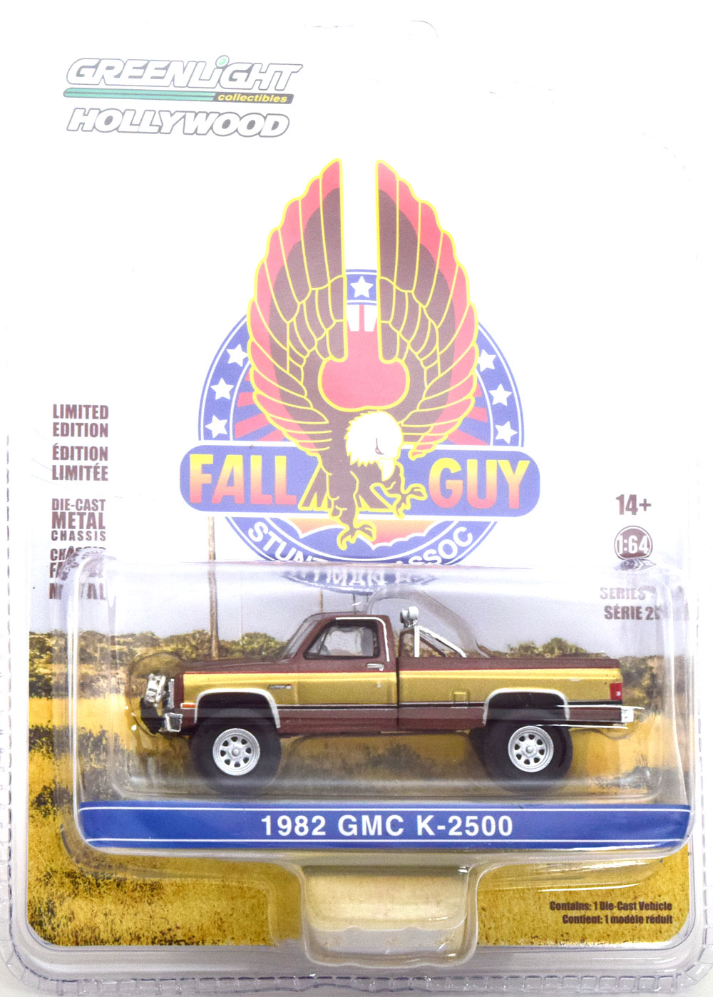GMC K-2500 SIERRA GRANDE FALL GUY STUNTMAN ASSOCIATION 1982 BROWN GOLDEN (ДЛИНА МОДЕЛИ 6-10 СМ)