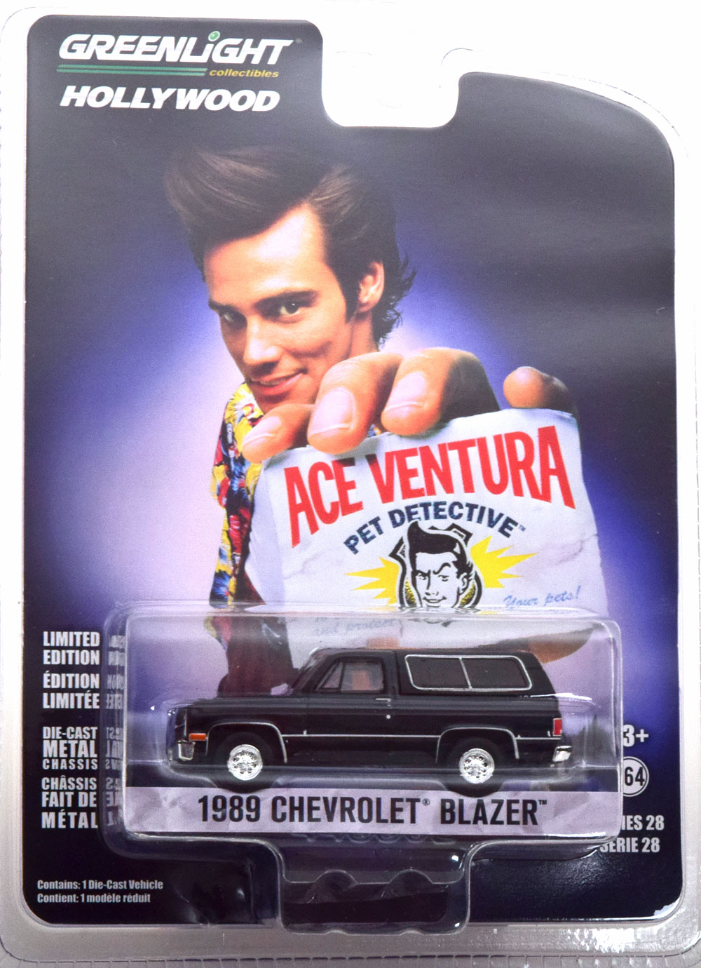 CHEVROLET BLAZER ACE VENTURA PET DETECTIVE 1989 BLACK (ДЛИНА МОДЕЛИ 6-10 СМ)