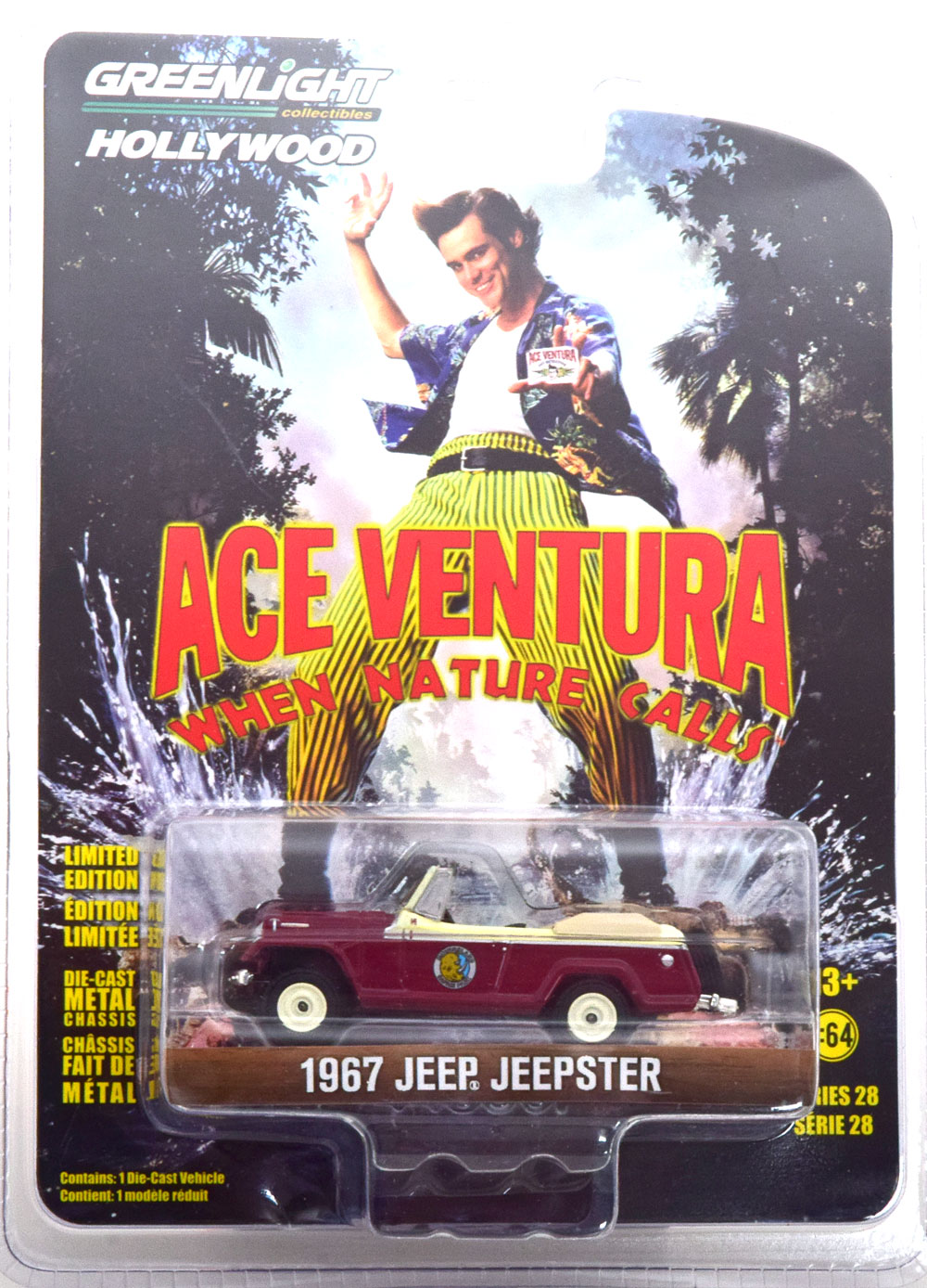 JEEP JEEPSTER ACE VENTURA WHEN NATURE CALLS 1967 (ДЛИНА МОДЕЛИ 6-10 СМ)
