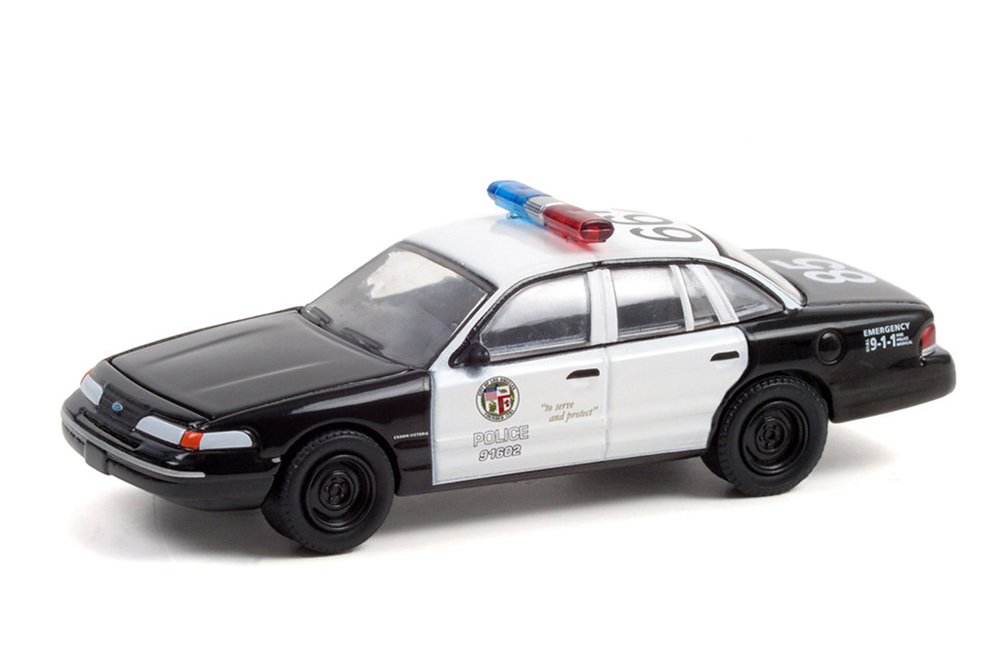 FORD CROWN VICTORIA LOS ANGELES POLICE DEPARTMENT (LAPD) 1992 (ИЗ К/Ф ДРАЙВ) (ДЛИНА МОДЕЛИ 6-10 СМ)