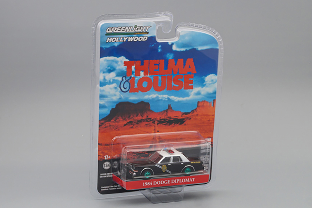 DODGE DIPLOMAT "NEW MEXICO STATE POLICE" 1984 (ИЗ К/Ф "ТЕЛЬМА И ЛУИЗА") (GREENLIGHT!) (ДЛИНА МОДЕЛИ 6-10 СМ)