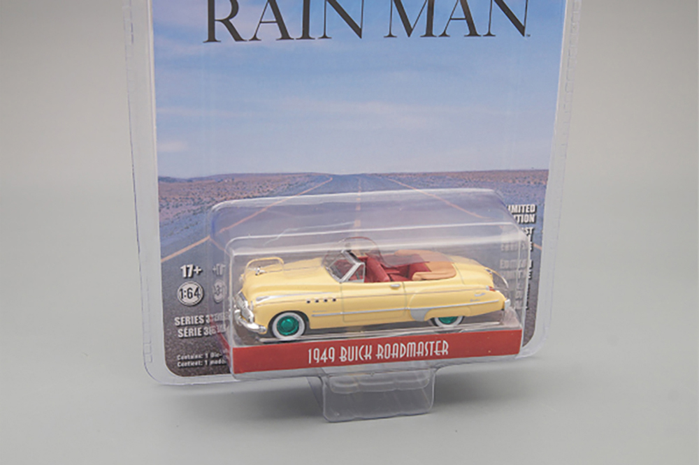 BUICK ROADMASTER CONVERTIBLE (1949) (МАШИНА ЧАРЛИ БЭББИТТ ИЗ К/Ф "ЧЕЛОВЕК ДОЖДЯ") (GREENLIGHT!) (ДЛИНА МОДЕЛИ 6-10 СМ)