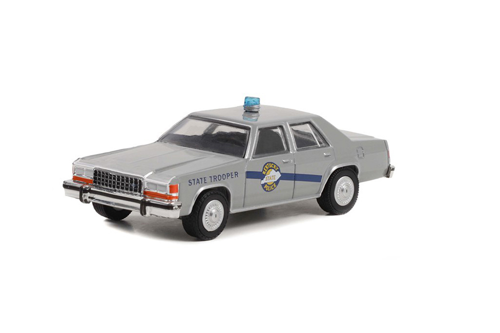 FORD LTD CROWN VICTORIA KENTUCKY STATE POLICE 1983 (ИЗ К/Ф ЧЕЛОВЕК ДОЖДЯ) (ДЛИНА МОДЕЛИ 6-10 СМ)
